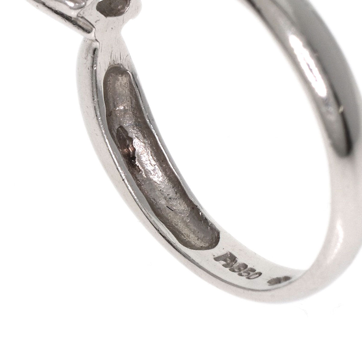 SELECT JEWELRY セレクトジュエリー ジュエリーマキ ハート ダイヤモンド リング・指輪 PT850 レディース 中古