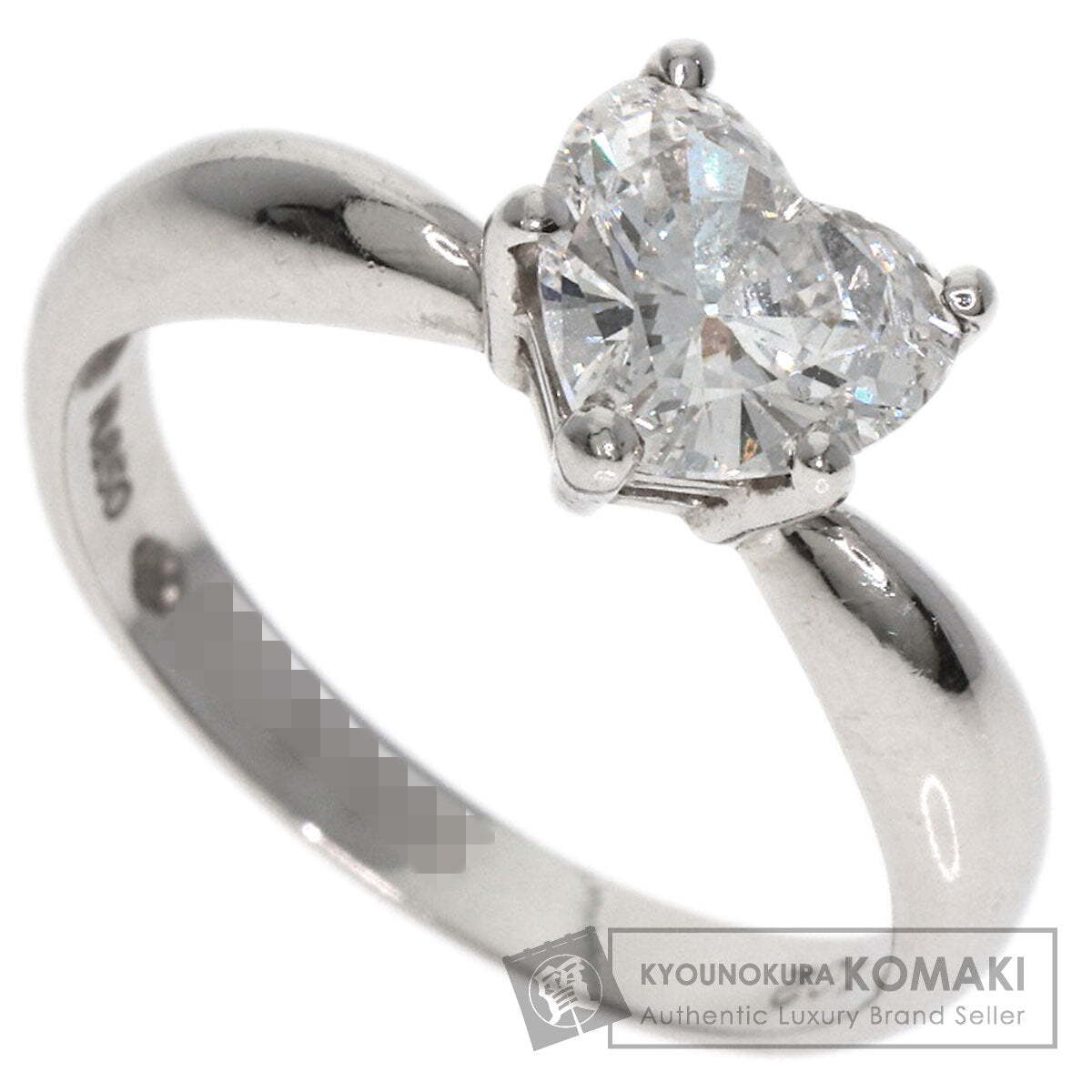 SELECT JEWELRY セレクトジュエリー ジュエリーマキ ハート ダイヤモンド リング・指輪 PT850 レディース 中古