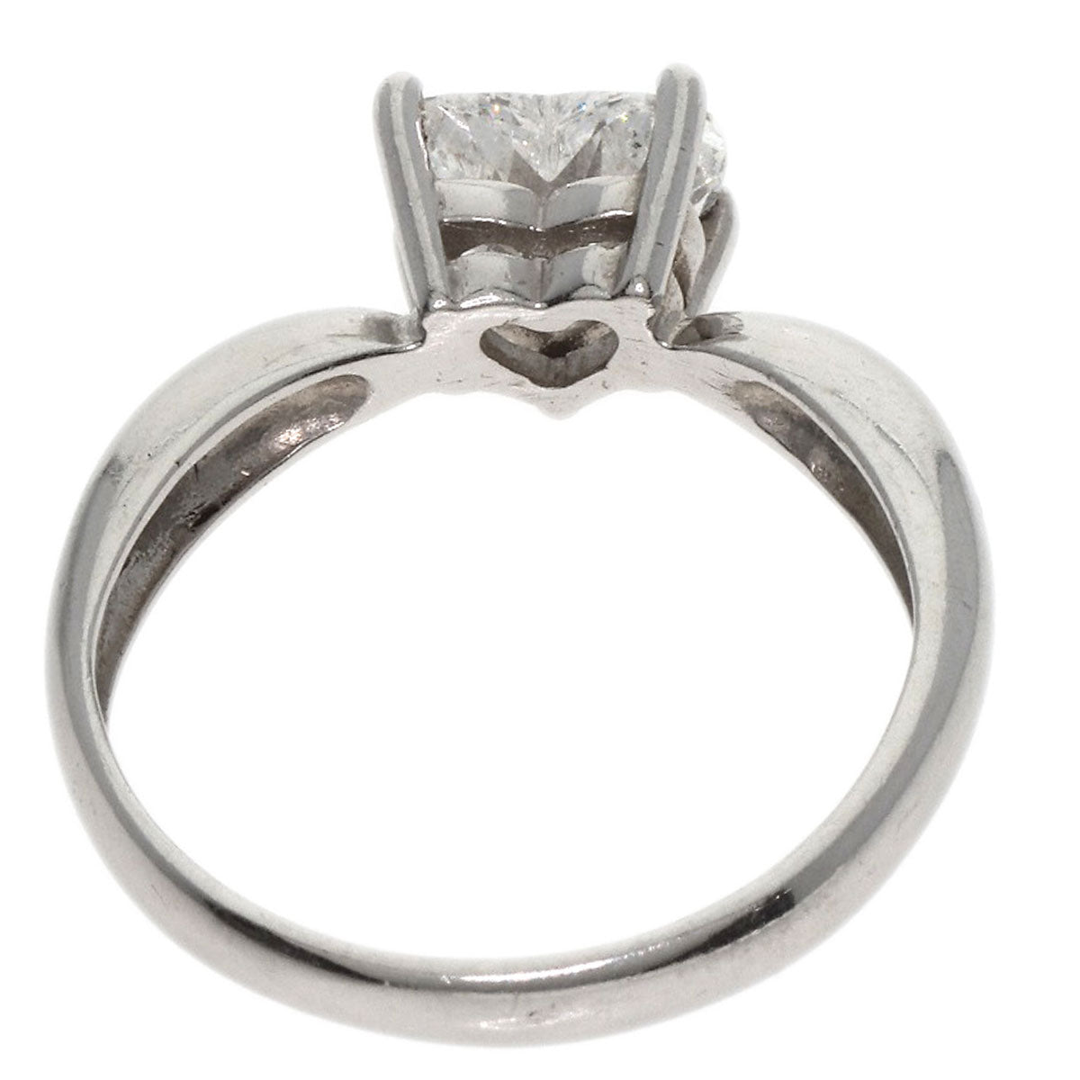 SELECT JEWELRY セレクトジュエリー ジュエリーマキ ハート ダイヤモンド リング・指輪 PT850 レディース 中古