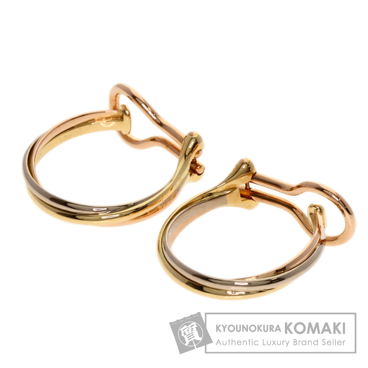 カルティエ トリニティ フープ イヤリング 中古 商品画像1