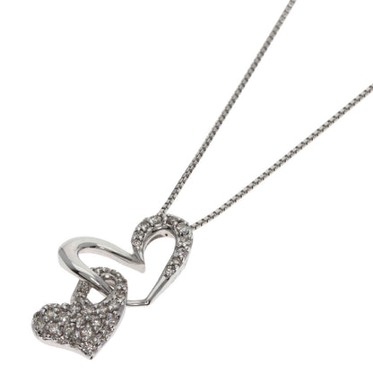 SELECT JEWELRY セレクトジュエリー ダイヤモンド ネックレス K18WG レディース 中古