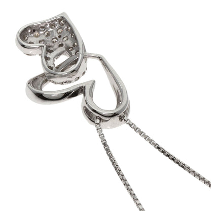 SELECT JEWELRY セレクトジュエリー ダイヤモンド ネックレス K18WG レディース 中古