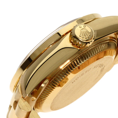 ROLEX ロレックス 69138 デイトジャスト ダイヤモンド ルビー 腕時計 K18YG レディース 中古