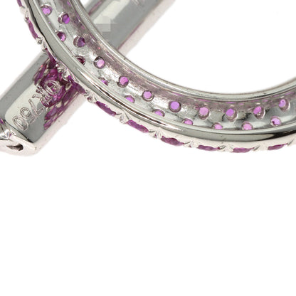 CHANEL シャネル ピンクサファイア ダイヤモンド ネックレス K18WG レディース 中古