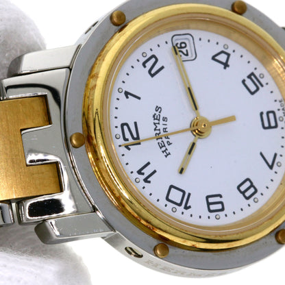 HERMES エルメス CL4.220 クリッパー 腕時計 SS レディース 中古
