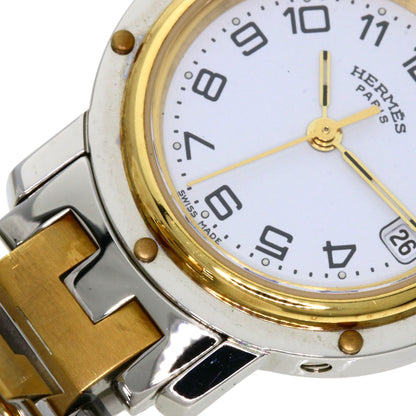 HERMES エルメス CL4.220 クリッパー 腕時計 SS レディース 中古