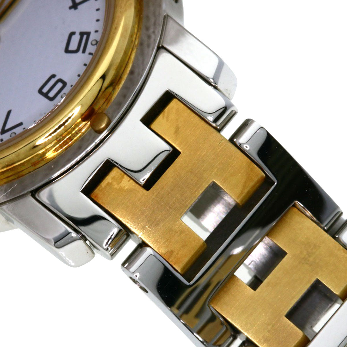 HERMES エルメス CL4.220 クリッパー 腕時計 SS レディース 中古