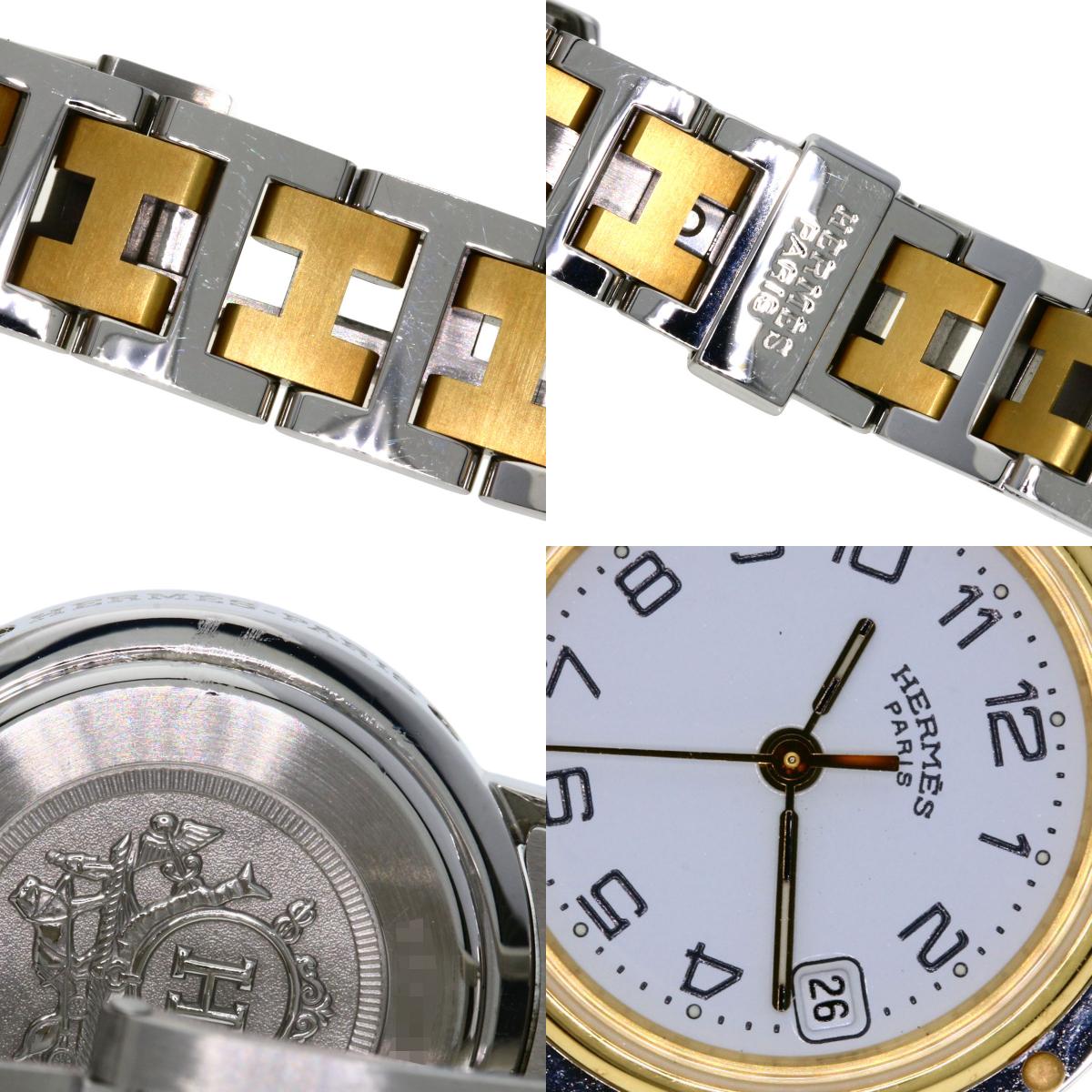 HERMES エルメス CL4.220 クリッパー 腕時計 SS レディース 中古