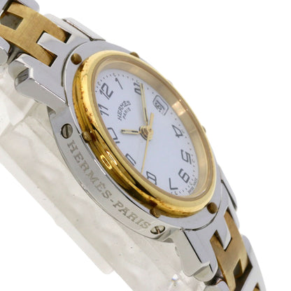 HERMES エルメス CL4.220 クリッパー 腕時計 SS レディース 中古