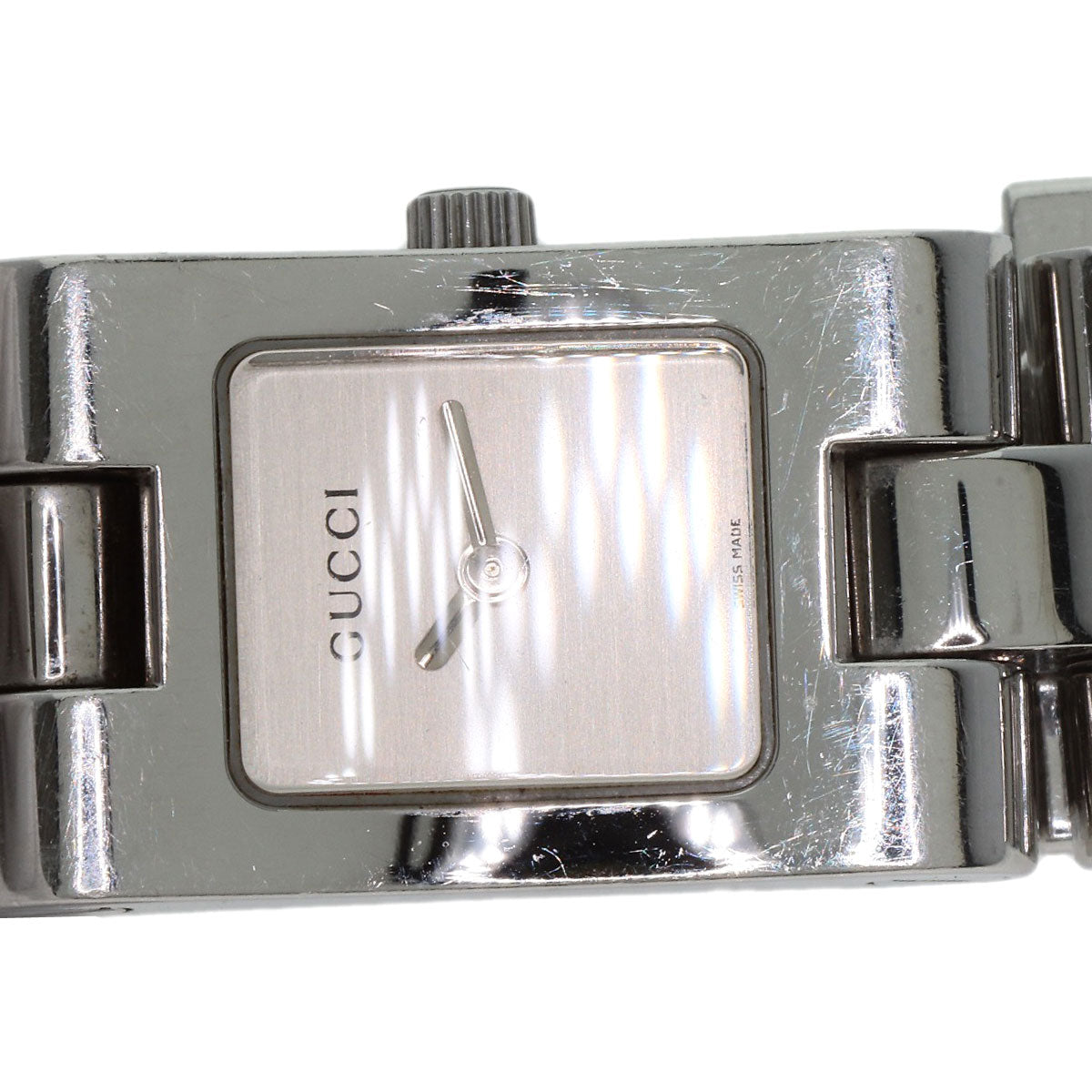 GUCCI グッチ 2305L スクエアフェイス 腕時計 SS レディース 中古