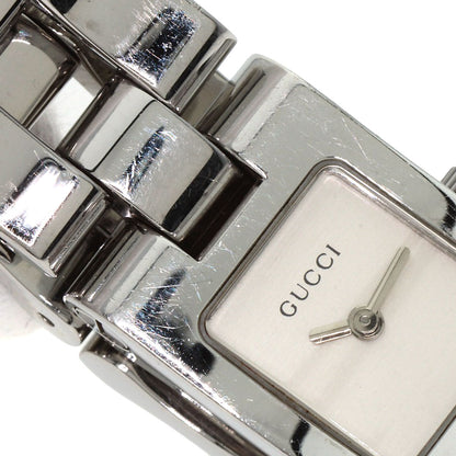GUCCI グッチ 2305L スクエアフェイス 腕時計 SS レディース 中古