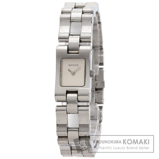 GUCCI グッチ 2305L スクエアフェイス 腕時計 SS レディース 中古