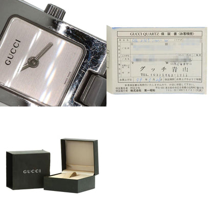 GUCCI グッチ 2305L スクエアフェイス 腕時計 SS レディース 中古