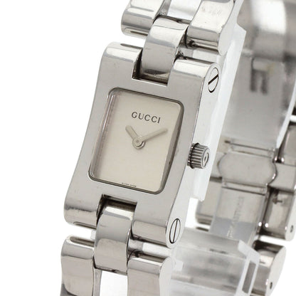 GUCCI グッチ 2305L スクエアフェイス 腕時計 SS レディース 中古