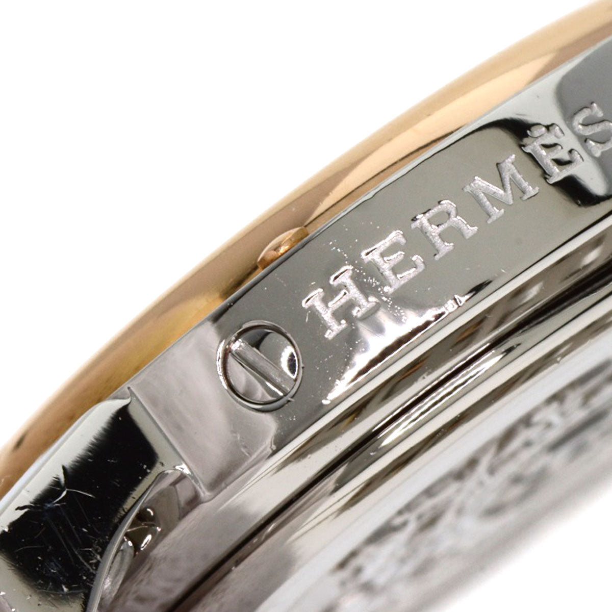 HERMES エルメス CL4.221 クリッパー 新バックル 腕時計 SS レディース 中古