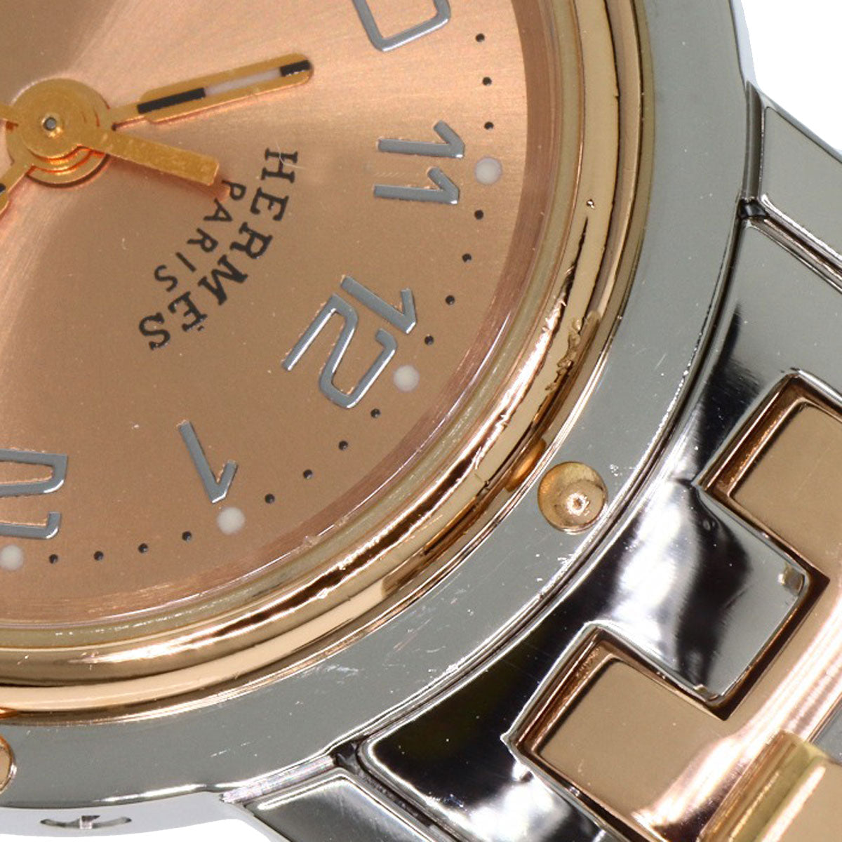 HERMES エルメス CL4.221 クリッパー 新バックル 腕時計 SS レディース 中古