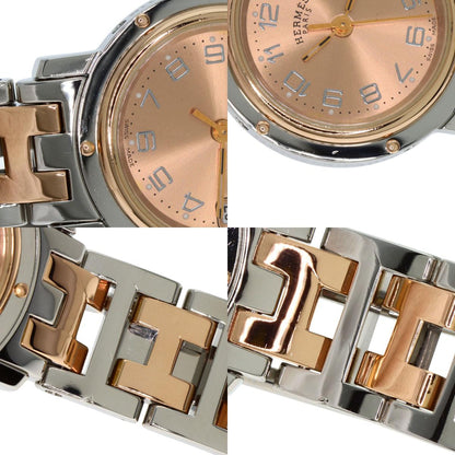 HERMES エルメス CL4.221 クリッパー 新バックル 腕時計 SS レディース 中古
