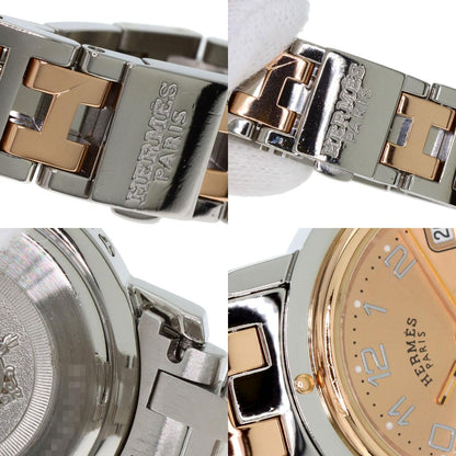 HERMES エルメス CL4.221 クリッパー 新バックル 腕時計 SS レディース 中古