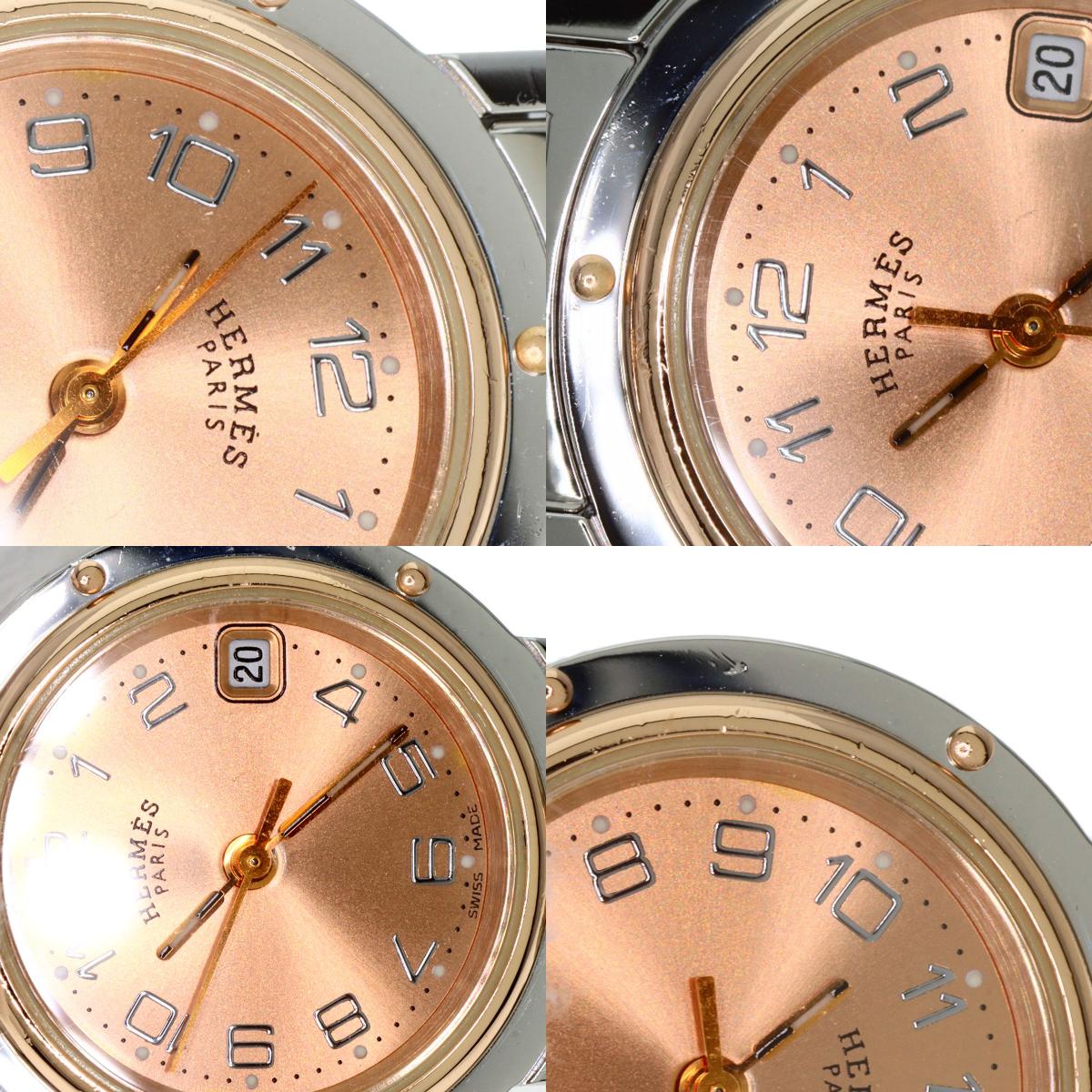HERMES エルメス CL4.221 クリッパー 新バックル 腕時計 SS レディース 中古