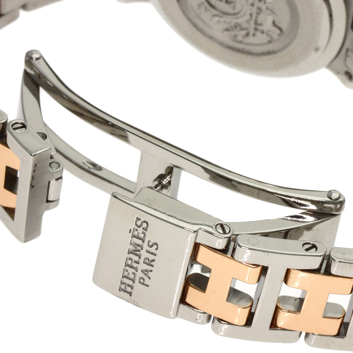 HERMES エルメス CL4.221 クリッパー 新バックル 腕時計 SS レディース 中古