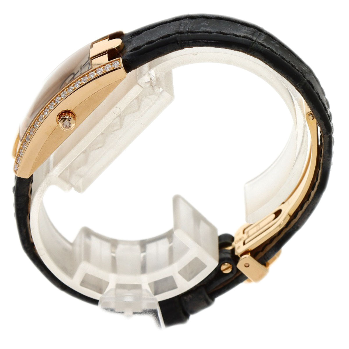 HARRY WINSTON ハリーウィンストン AVCQHM16RR033 アヴェニュー C ミニ ベゼル ダイヤモンド 腕時計 K18PG レディース 中古