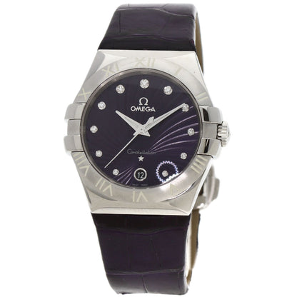 OMEGA オメガ 123.13.35.60.60.001 コンステレーション 11P ダイヤモンド 腕時計 SS レディース 中古