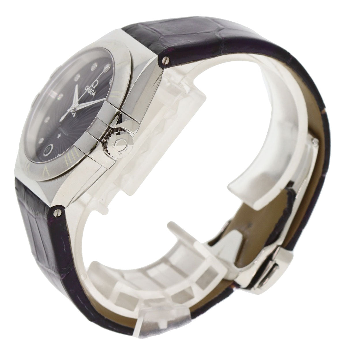 OMEGA オメガ 123.13.35.60.60.001 コンステレーション 11P ダイヤモンド 腕時計 SS レディース 中古