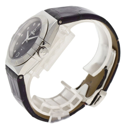 OMEGA オメガ 123.13.35.60.60.001 コンステレーション 11P ダイヤモンド 腕時計 SS レディース 中古