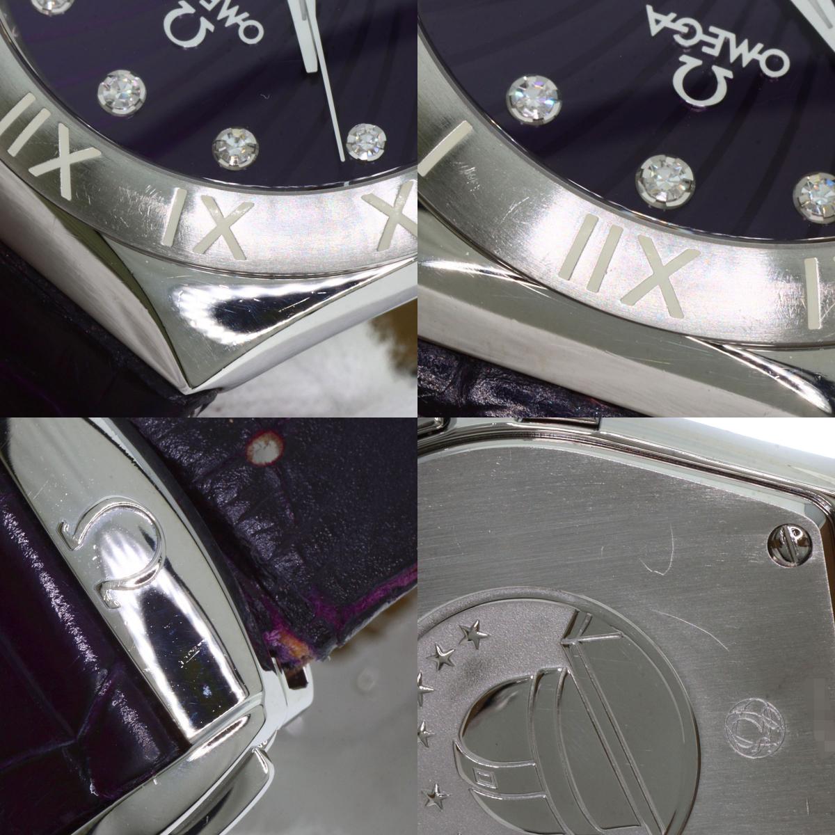 OMEGA オメガ 123.13.35.60.60.001 コンステレーション 11P ダイヤモンド 腕時計 SS レディース 中古
