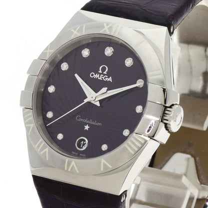 OMEGA オメガ 123.13.35.60.60.001 コンステレーション 11P ダイヤモンド 腕時計 SS レディース 中古