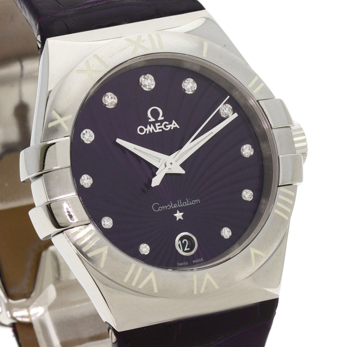 OMEGA オメガ 123.13.35.60.60.001 コンステレーション 11P ダイヤモンド 腕時計 SS レディース 中古