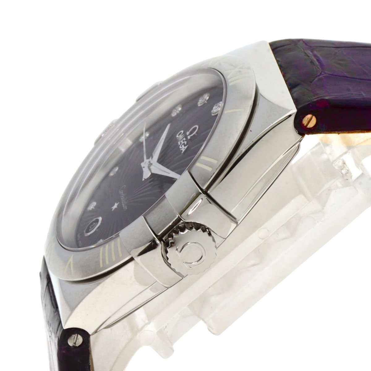 OMEGA オメガ 123.13.35.60.60.001 コンステレーション 11P ダイヤモンド 腕時計 SS レディース 中古