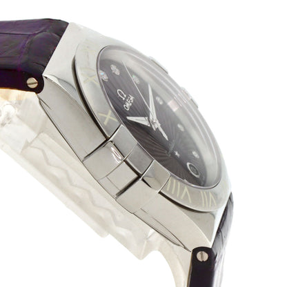 OMEGA オメガ 123.13.35.60.60.001 コンステレーション 11P ダイヤモンド 腕時計 SS レディース 中古