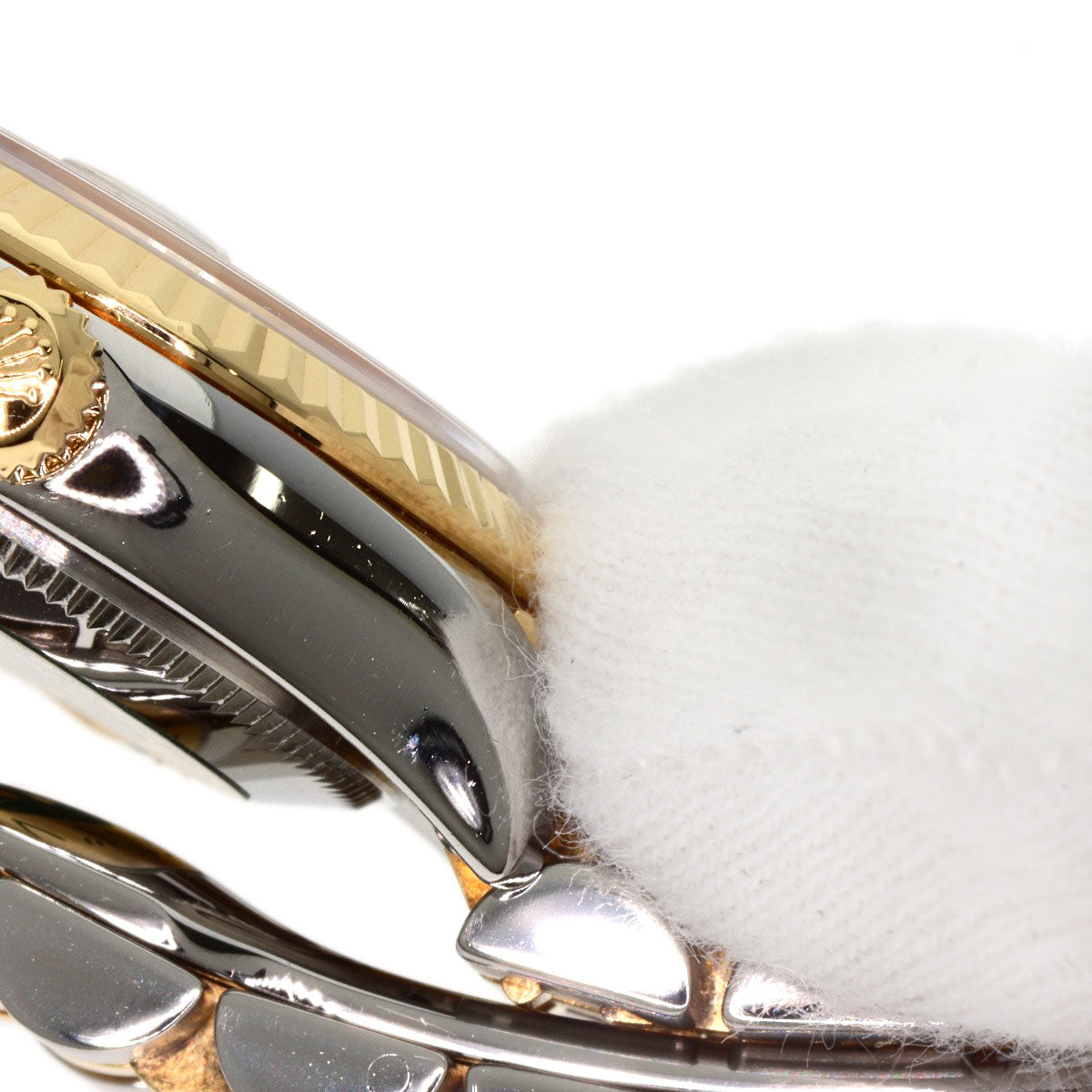ROLEX ロレックス 179173G デイトジャスト 10P ダイヤモンド 腕時計 SS レディース 中古