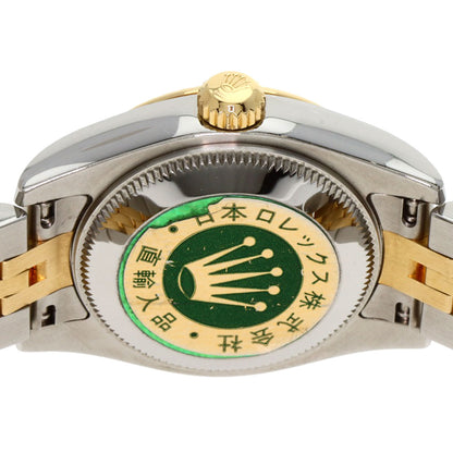ROLEX ロレックス 179173G デイトジャスト 10P ダイヤモンド 腕時計 SS レディース 中古