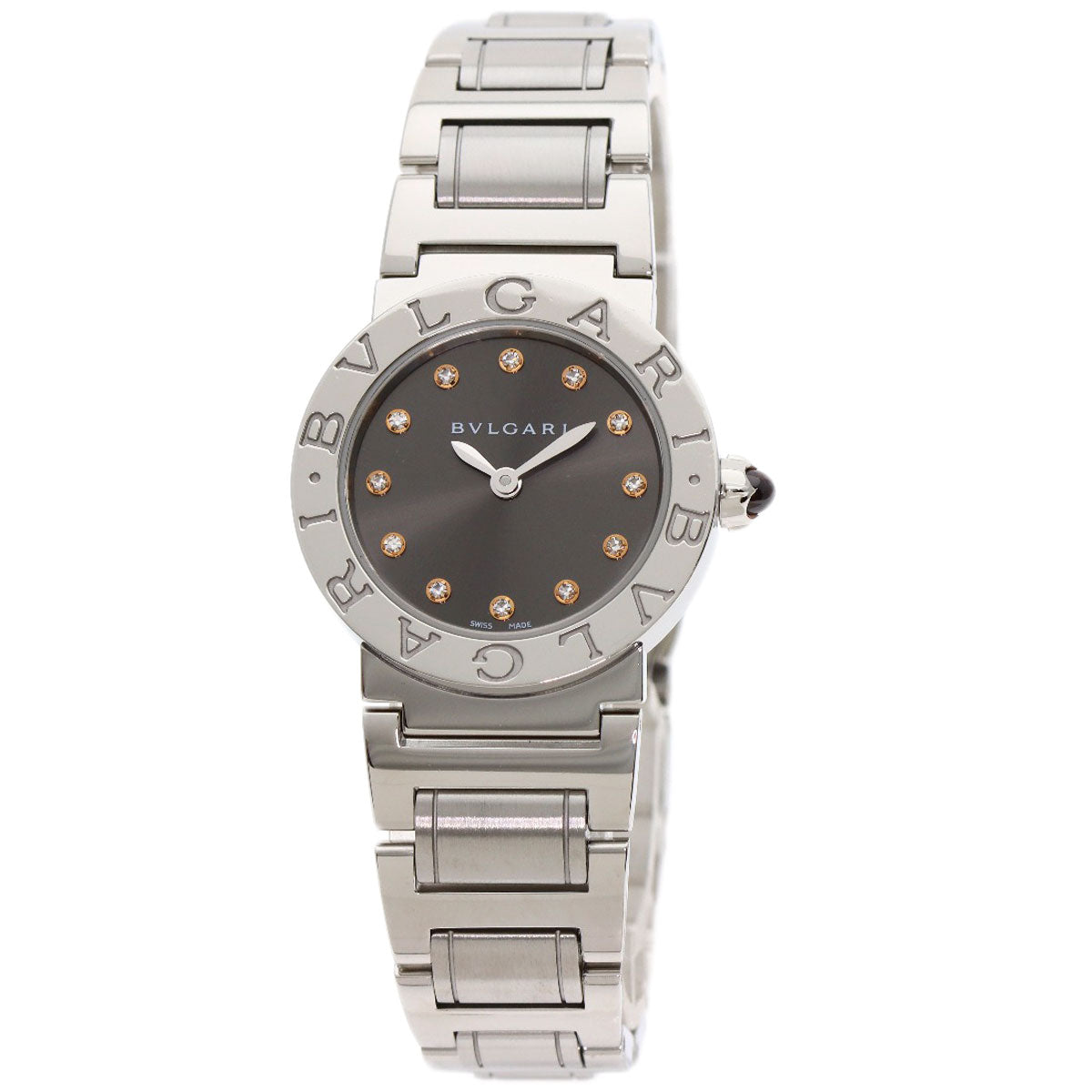 BVLGARI ブルガリ BBL26C6SS/12 ブルガリブルガリ 12P ダイヤモンド 腕時計 SS レディース 中古