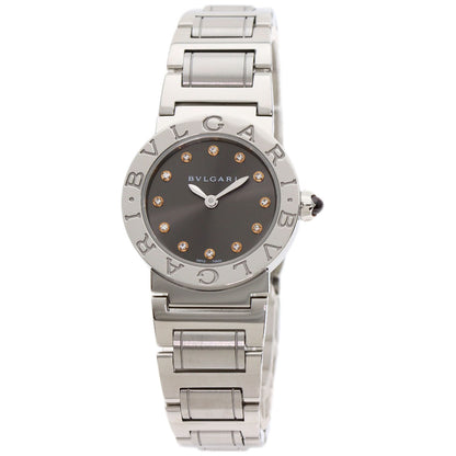 BVLGARI ブルガリ BBL26C6SS/12 ブルガリブルガリ 12P ダイヤモンド 腕時計 SS レディース 中古