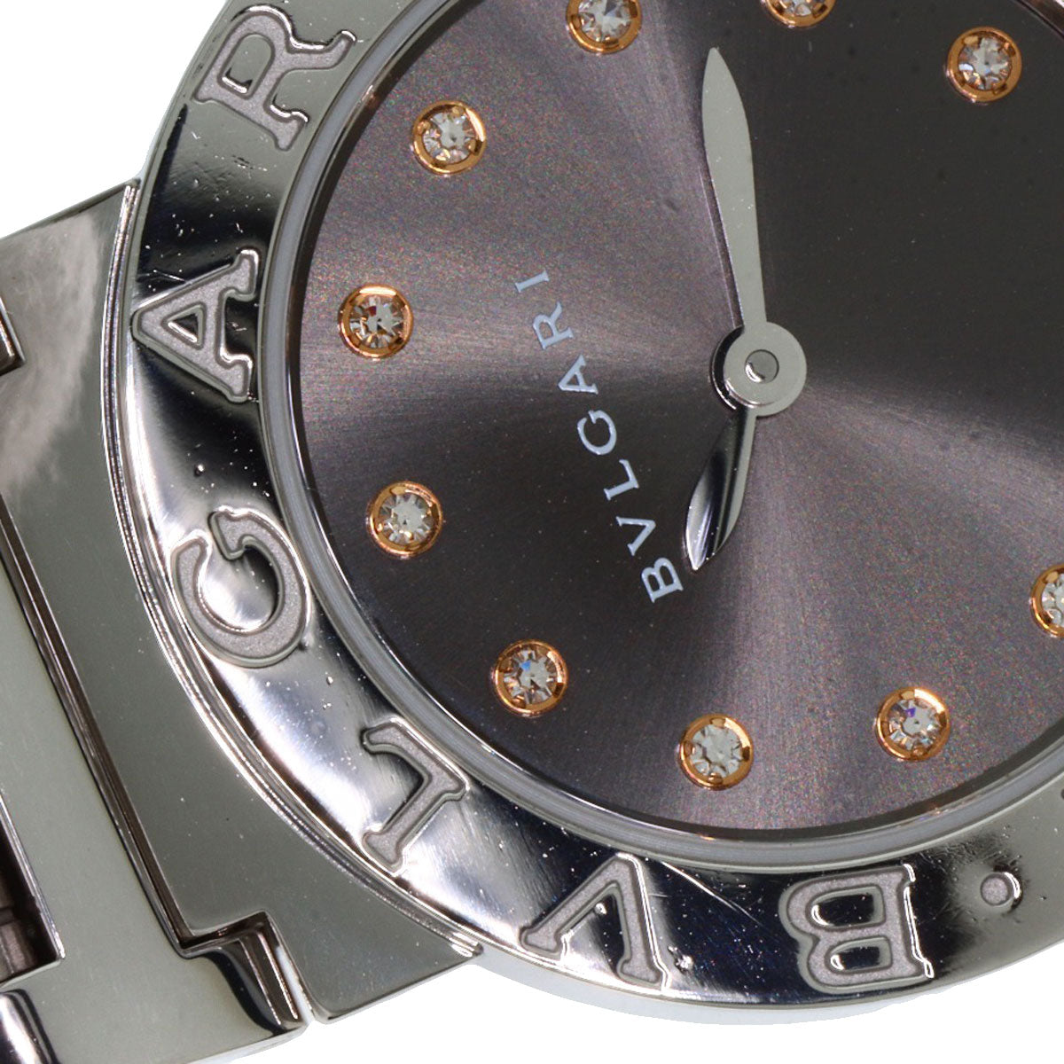BVLGARI ブルガリ BBL26C6SS/12 ブルガリブルガリ 12P ダイヤモンド 腕時計 SS レディース 中古