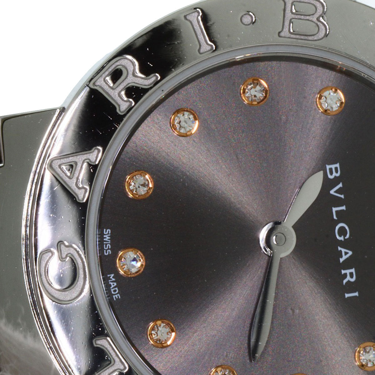 BVLGARI ブルガリ BBL26C6SS/12 ブルガリブルガリ 12P ダイヤモンド 腕時計 SS レディース 中古