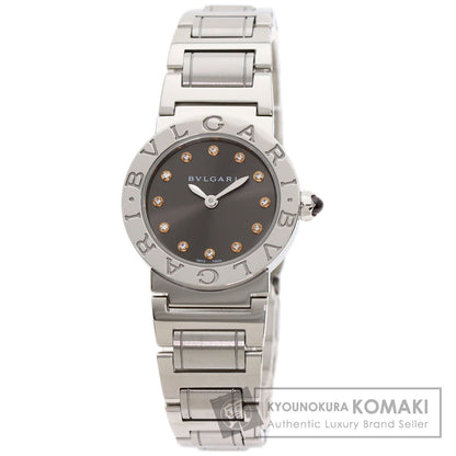 BVLGARI ブルガリ BBL26C6SS/12 ブルガリブルガリ 12P ダイヤモンド 腕時計 SS レディース 中古