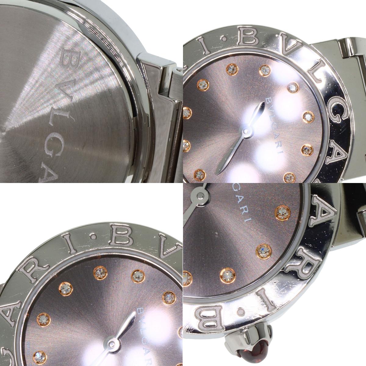 BVLGARI ブルガリ BBL26C6SS/12 ブルガリブルガリ 12P ダイヤモンド 腕時計 SS レディース 中古