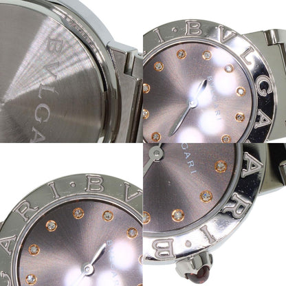 BVLGARI ブルガリ BBL26C6SS/12 ブルガリブルガリ 12P ダイヤモンド 腕時計 SS レディース 中古