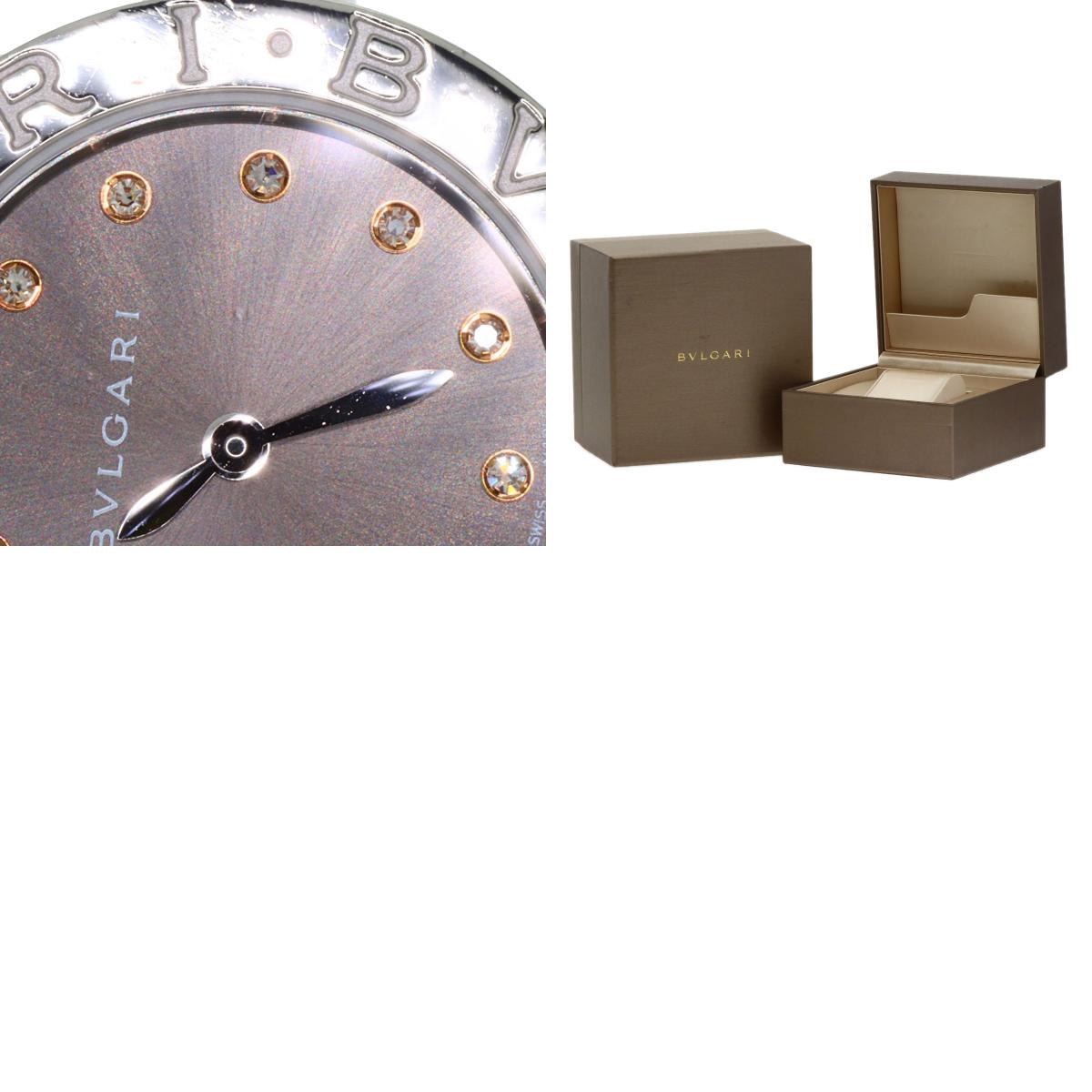 BVLGARI ブルガリ BBL26C6SS/12 ブルガリブルガリ 12P ダイヤモンド 腕時計 SS レディース 中古
