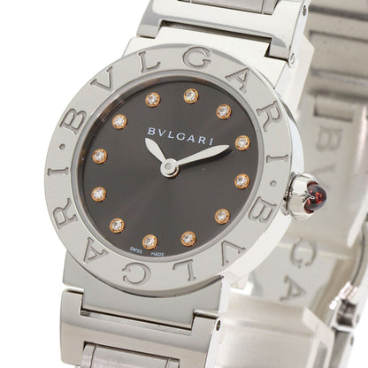 BVLGARI ブルガリ BBL26C6SS/12 ブルガリブルガリ 12P ダイヤモンド 腕時計 SS レディース 中古