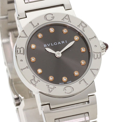 BVLGARI ブルガリ BBL26C6SS/12 ブルガリブルガリ 12P ダイヤモンド 腕時計 SS レディース 中古