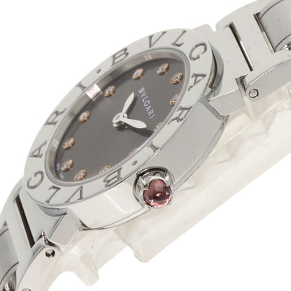 BVLGARI ブルガリ BBL26C6SS/12 ブルガリブルガリ 12P ダイヤモンド 腕時計 SS レディース 中古