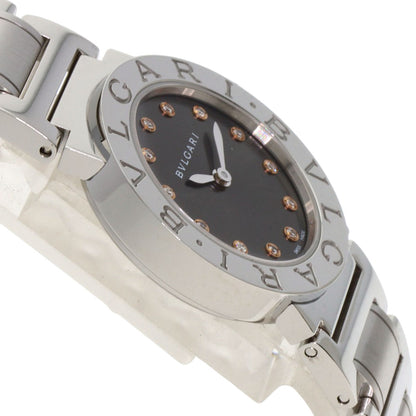 BVLGARI ブルガリ BBL26C6SS/12 ブルガリブルガリ 12P ダイヤモンド 腕時計 SS レディース 中古