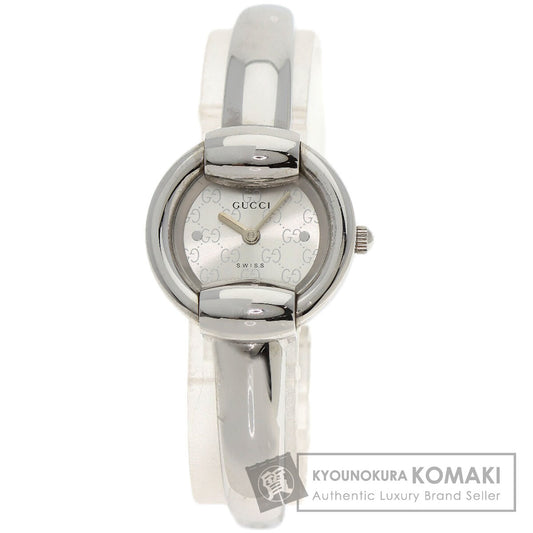 GUCCI グッチ 1400L ラウンドフェイス 腕時計 SS レディース 中古