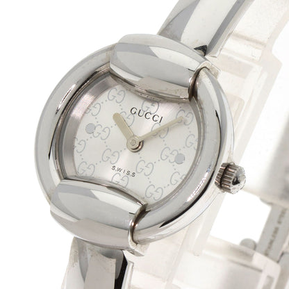 GUCCI グッチ 1400L ラウンドフェイス 腕時計 SS レディース 中古