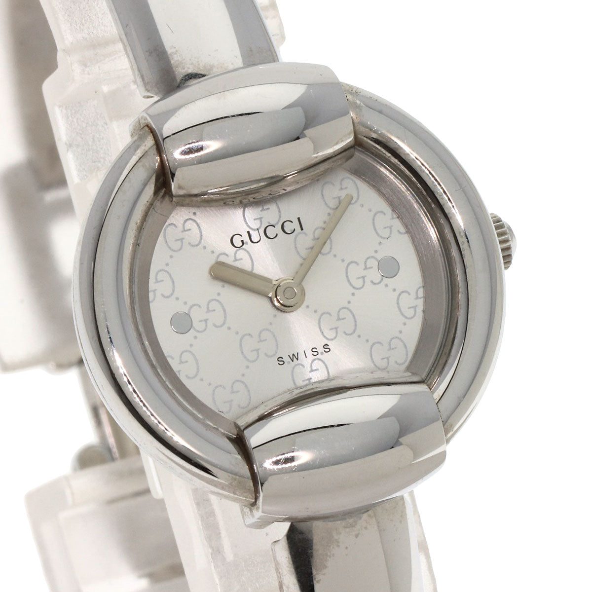 GUCCI グッチ 1400L ラウンドフェイス 腕時計 SS レディース 中古
